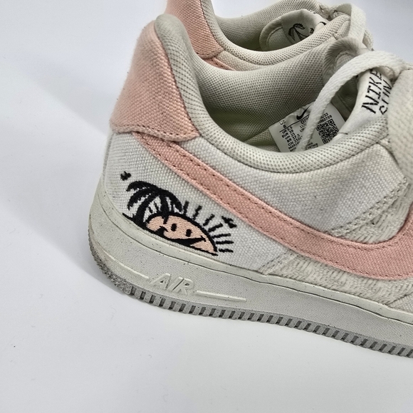 Nike Shoe Women's 8 Air Force 1 Low '07 SE 'Sun Club' DJ9944-100 Next Nature - Picture 8 of 9